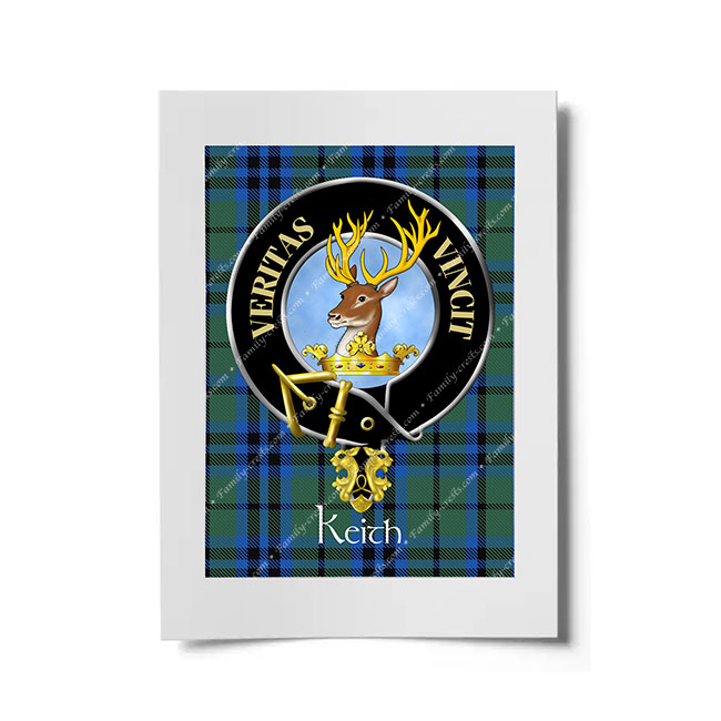 Keith Scottish Clan Crest Ready to Frame Print