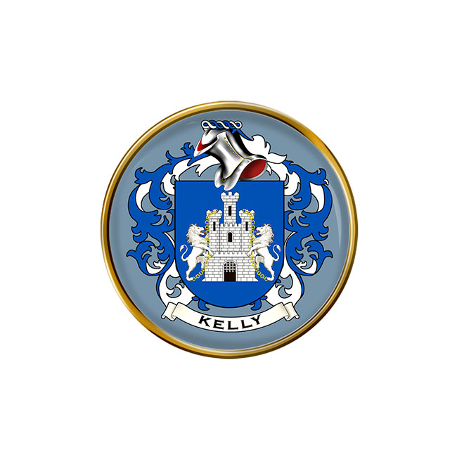 Kelly (Ireland) Coat of Arms Pin Badge
