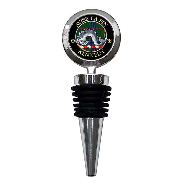 Kennedy Scottish Clan Crest Bottle Stopper