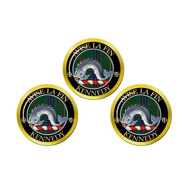 Kennedy Scottish Clan Crest Golf Ball Markers