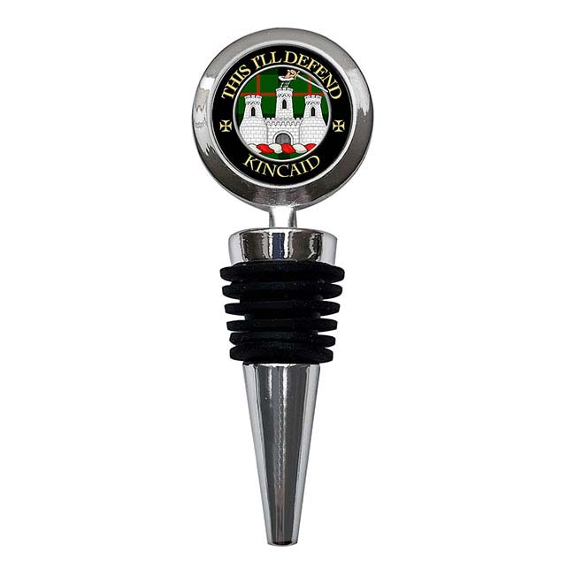 Kincaid Scottish Clan Crest Bottle Stopper