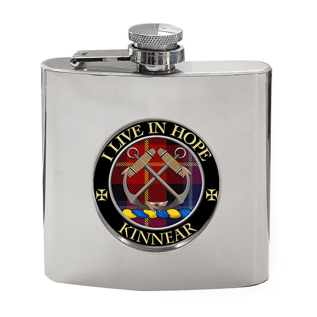 Kinnear Scottish Clan Crest Hip Flask