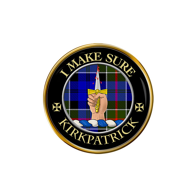 Kirkpatrick Scottish Clan Crest Pin Badge