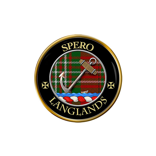Langlands Scottish Clan Crest Pin Badge