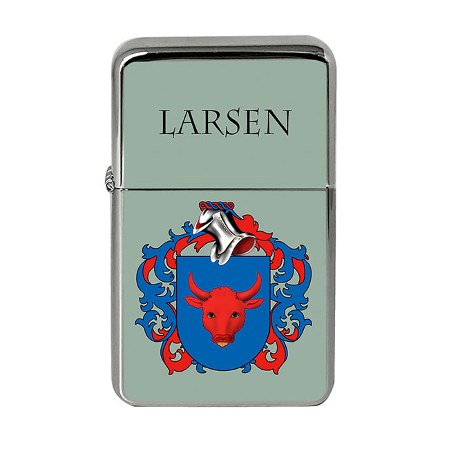 Larsen (Denmark) Coat of Arms Flip Top Lighter
