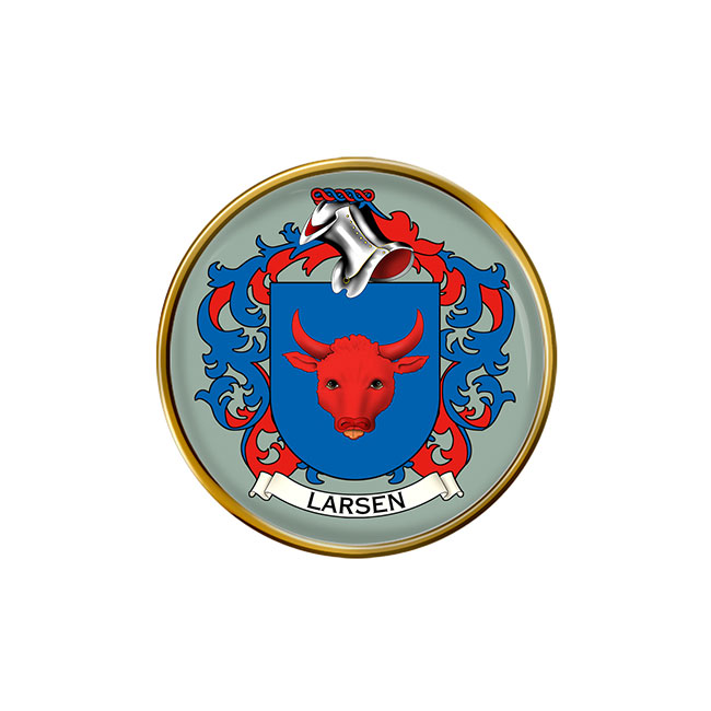 Larsen (Denmark) Coat of Arms Pin Badge