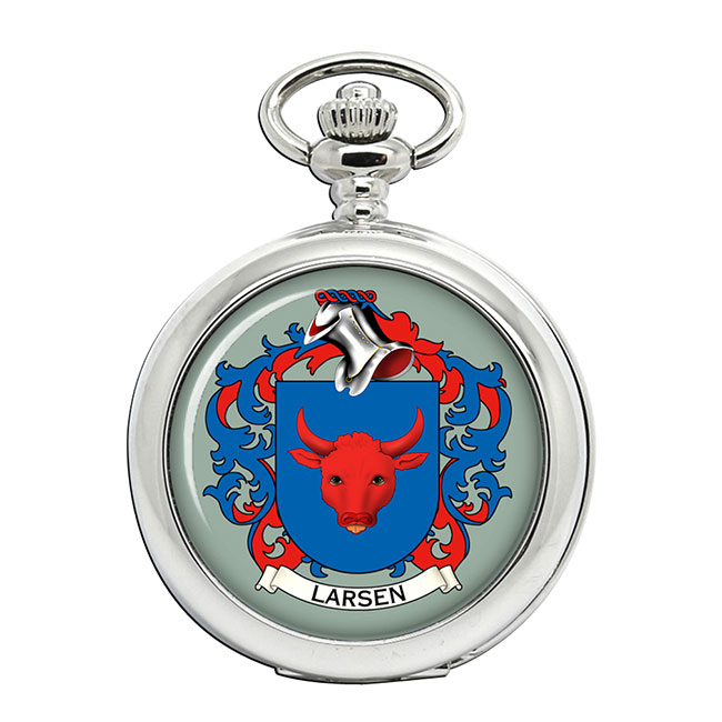Larsen (Denmark) Coat of Arms Pocket Watch