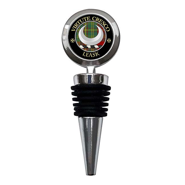 Leask Scottish Clan Crest Bottle Stopper