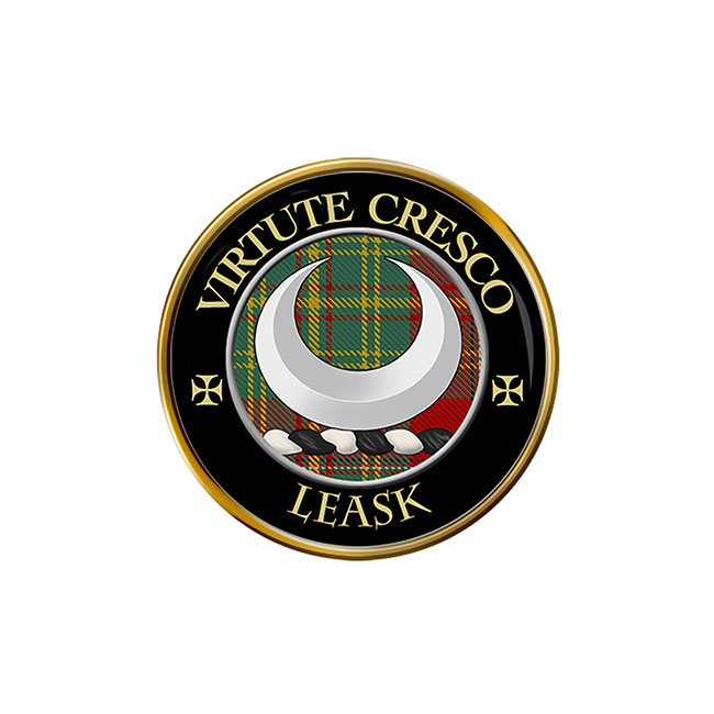 Leask Scottish Clan Crest Pin Badge