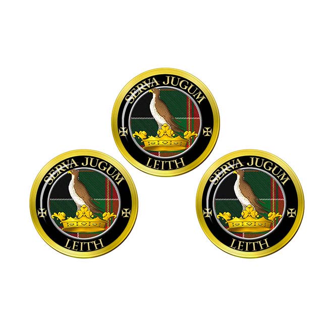 Leith Scottish Clan Crest Golf Ball Markers