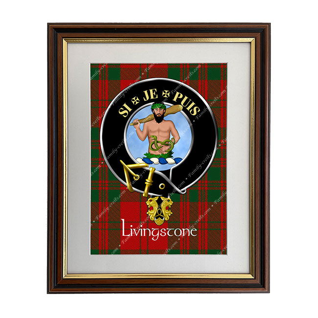 Livingstone Scottish Clan Crest Framed Print