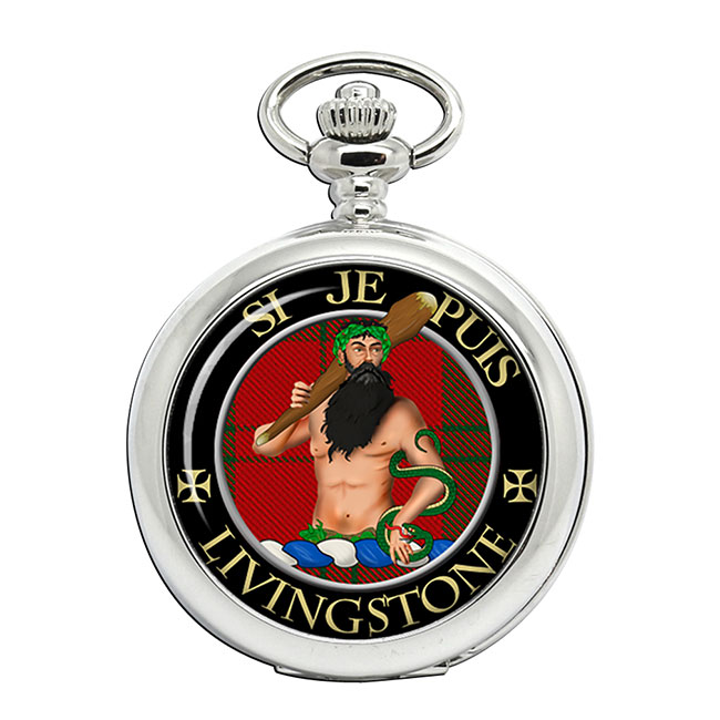 Livingstone Scottish Clan Crest Pocket Watch