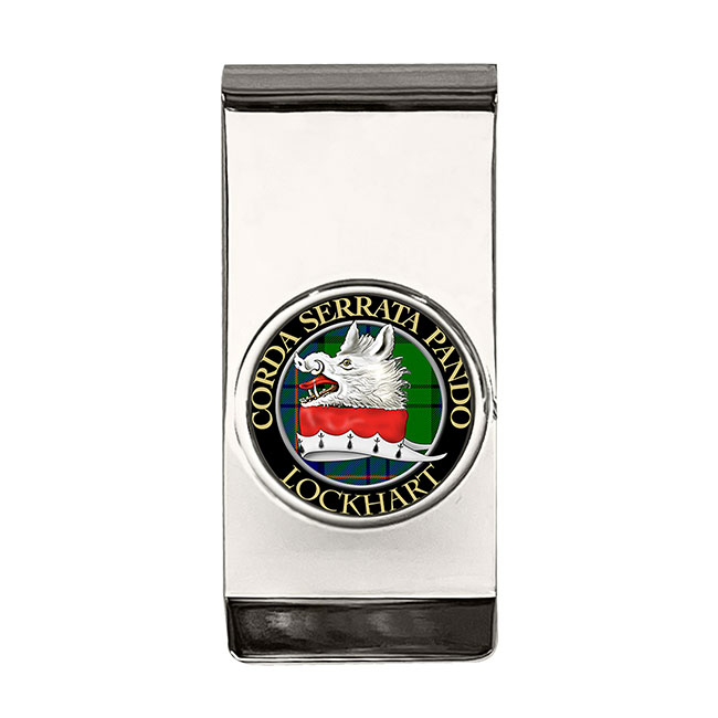 Lockhart Scottish Clan Crest Money Clip