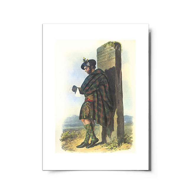 Logan Scottish Clansman Ready to Frame Print