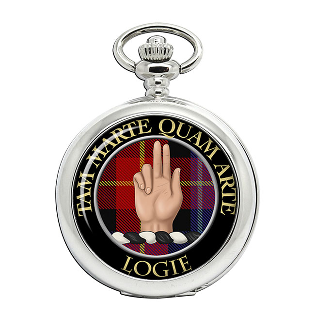Logie Scottish Clan Crest Pocket Watch Family Crests