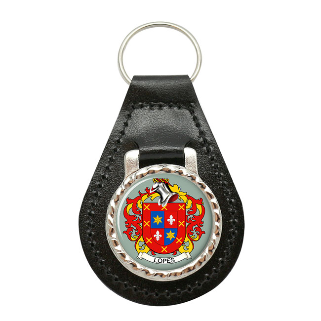 Lopes (Portugal) Coat of Arms Key Fob