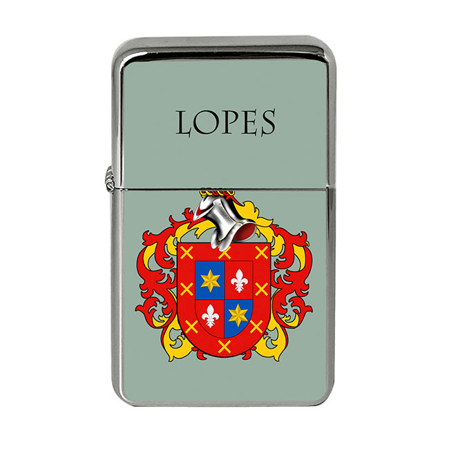Lopes (Portugal) Coat of Arms Flip Top Lighter