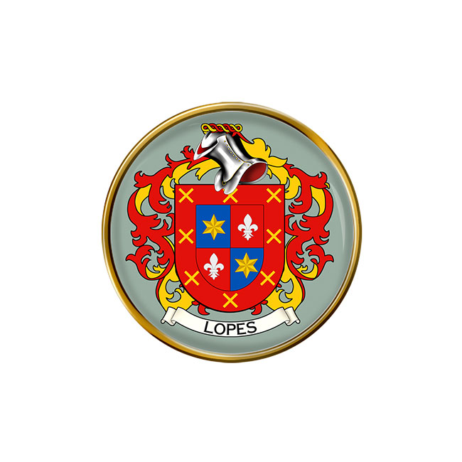Lopes (Portugal) Coat of Arms Pin Badge