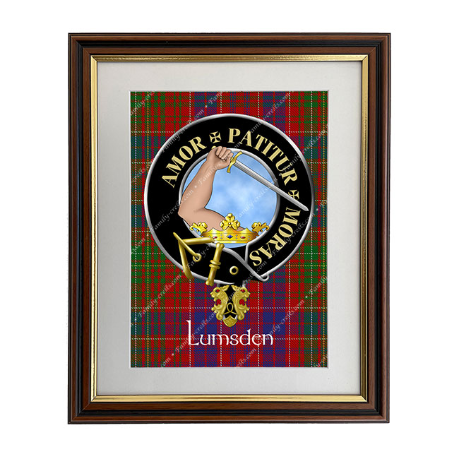 Lumsden Scottish Clan Crest Framed Print