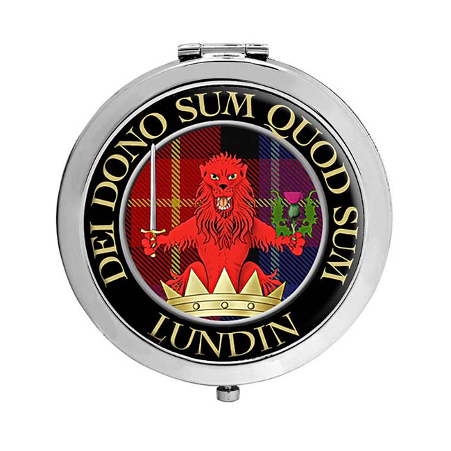 Lundin Scottish Clan Crest Compact Mirror