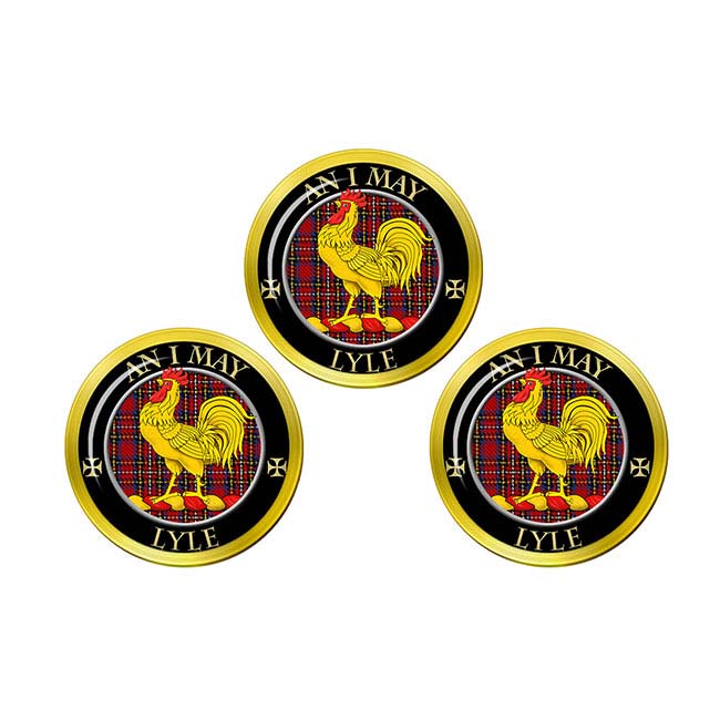 Lyle Scottish Clan Crest Golf Ball Markers