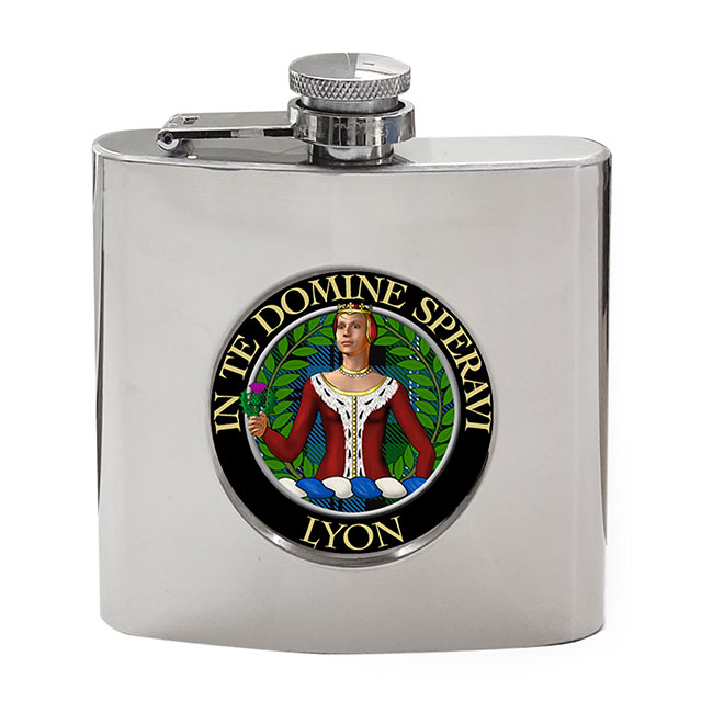 Lyon Scottish Clan Crest Hip Flask