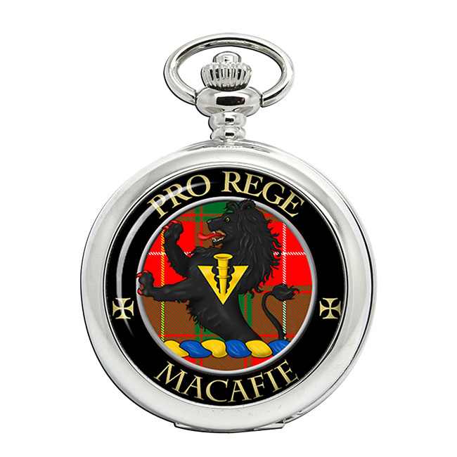 Macafie (Modern) Scottish Clan Crest Pocket Watch