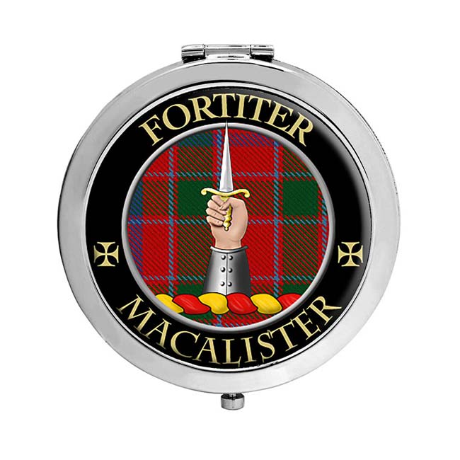 MacAlister Scottish Clan Crest Compact Mirror