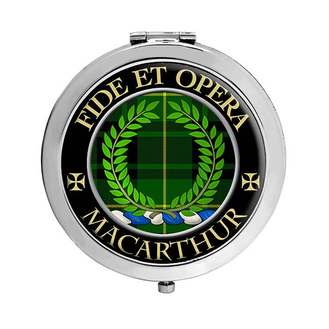 MacArthur (Ancient) Scottish Clan Crest Compact Mirror