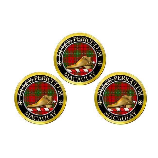 MacAulay Scottish Clan Crest Golf Ball Markers