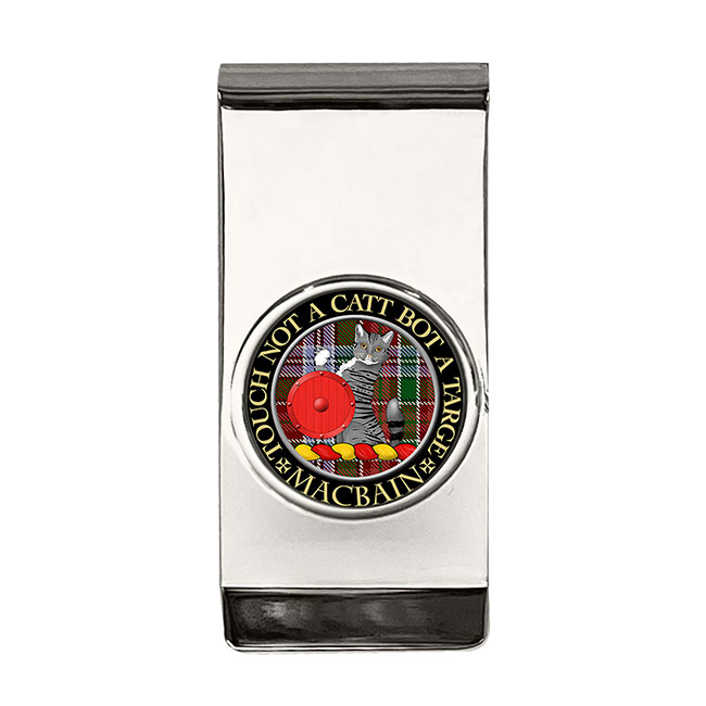 MacBain Scottish Clan Crest Money Clip