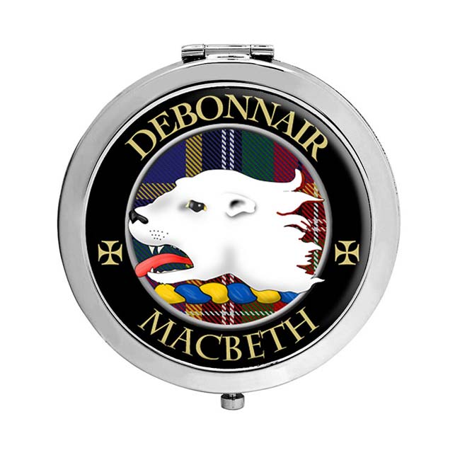 Macbeth (otter crest) Scottish Clan Crest Compact Mirror