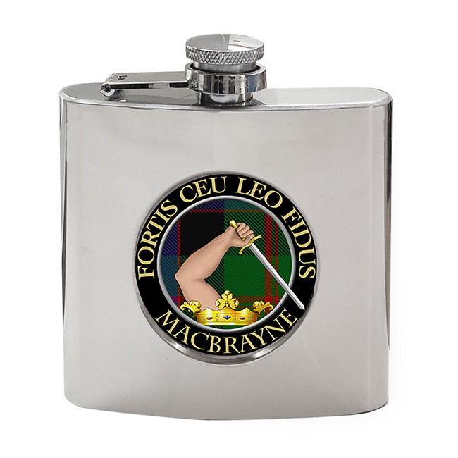 MacBrayne Scottish Clan Crest Hip Flask