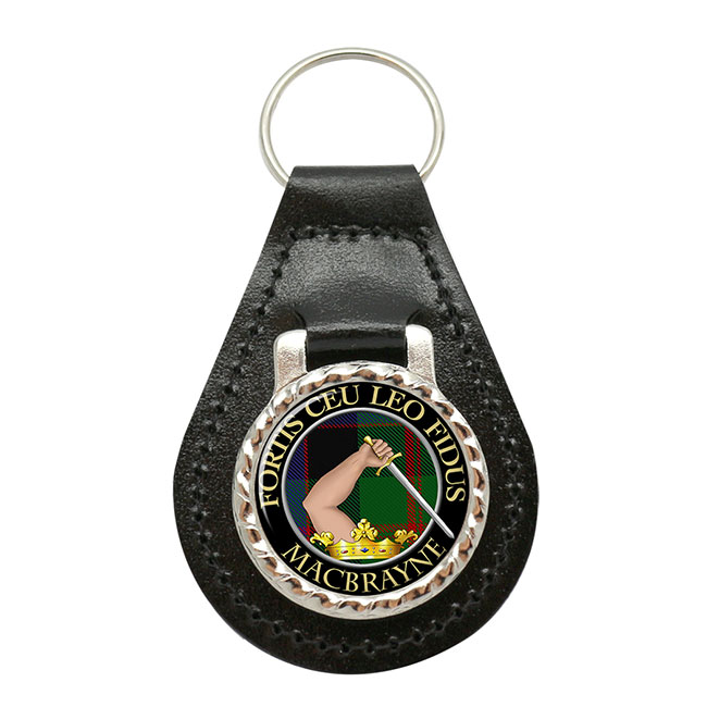 MacBrayne Scottish Clan Crest Leather Key Fob