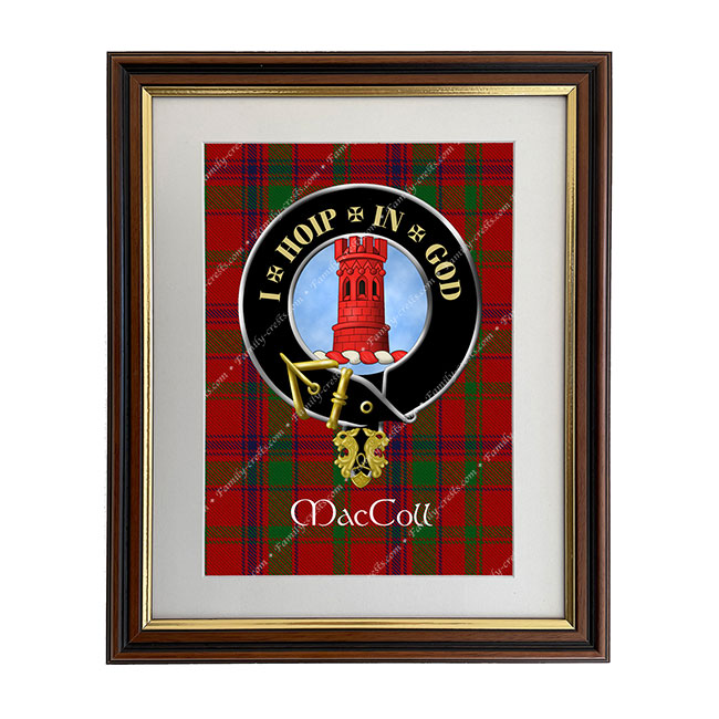 MacColl Scottish Clan Crest Framed Print
