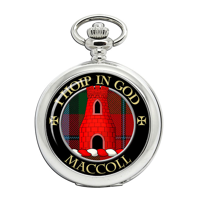 MacColl Scottish Clan Crest Pocket Watch