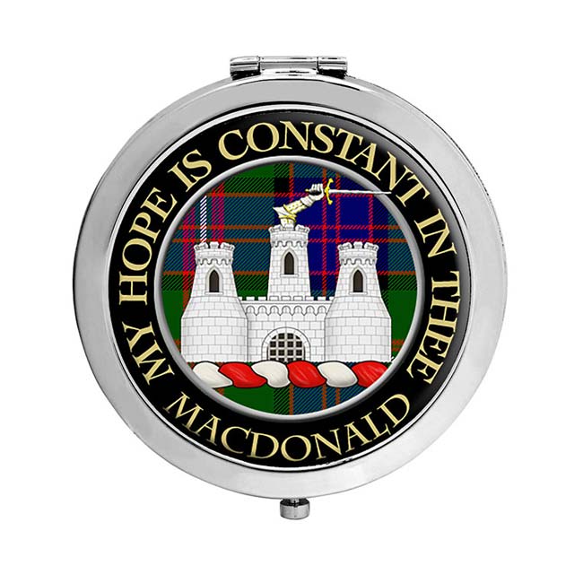 MacDonald of Clanranald Scottish Clan Crest Compact Mirror