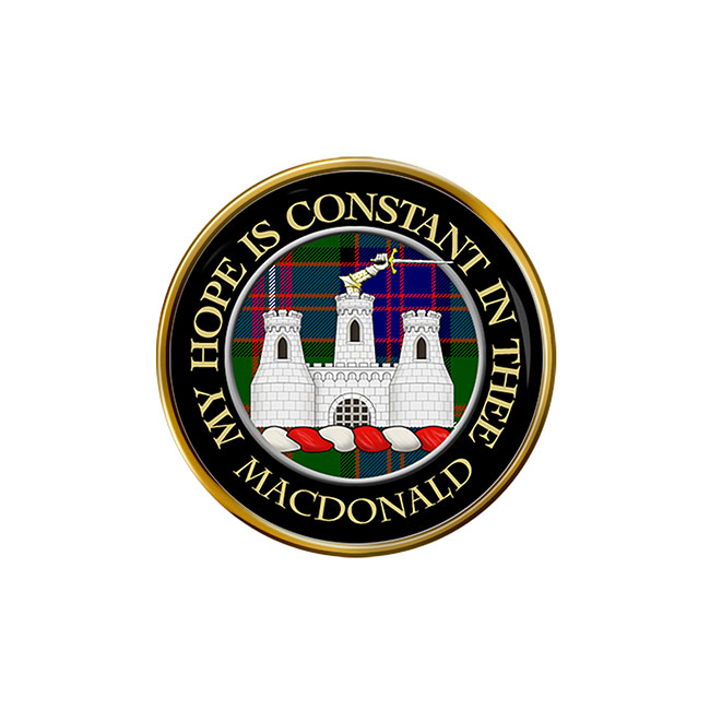 MacDonald of Clanranald Scottish Clan Crest Pin Badge