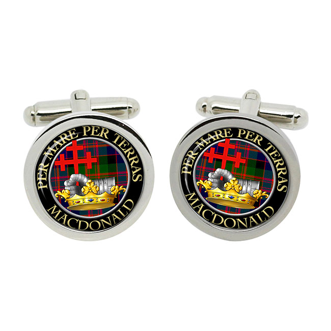 MacDonald of Macdonald Scottish Clan Crest Cufflinks