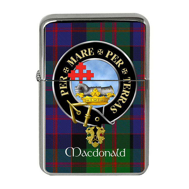 MacDonald of Macdonald Scottish Clan Crest Flip Top Lighter