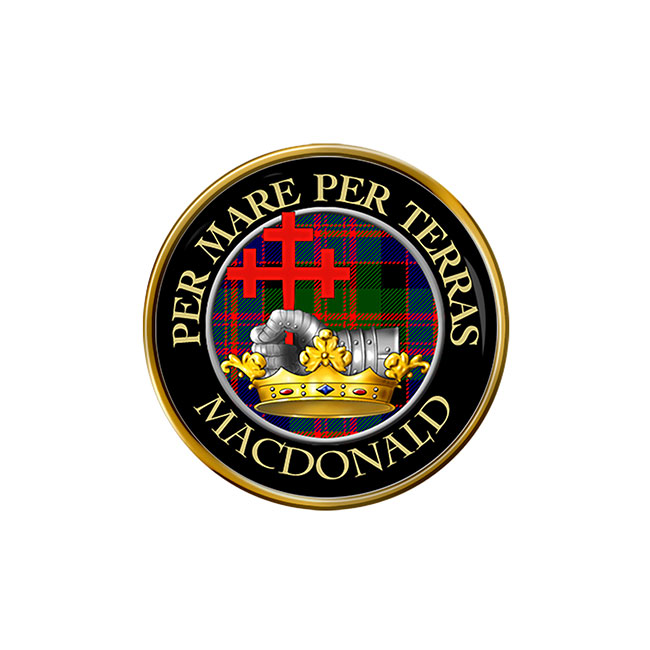 MacDonald of Macdonald Scottish Clan Crest Pin Badge