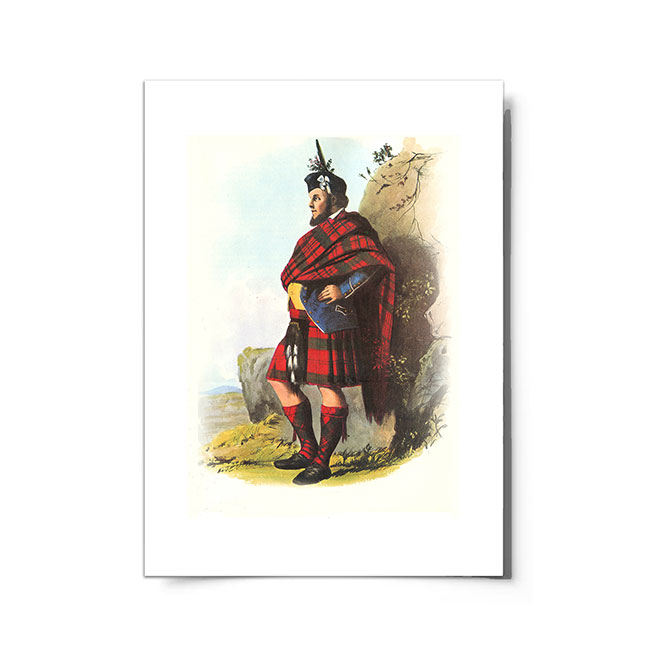 MacDonald of Sleat Scottish Clansman Ready to Frame Print