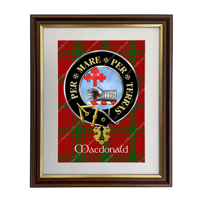 MacDonald of Sleat Scottish Clan Crest Framed Print