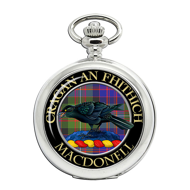MacDonell of Glengarry Scottish Clan Crest Pocket Watch