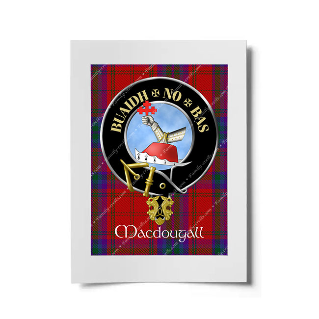 MacDougall Scottish Clan Crest Ready to Frame Print Family Crests