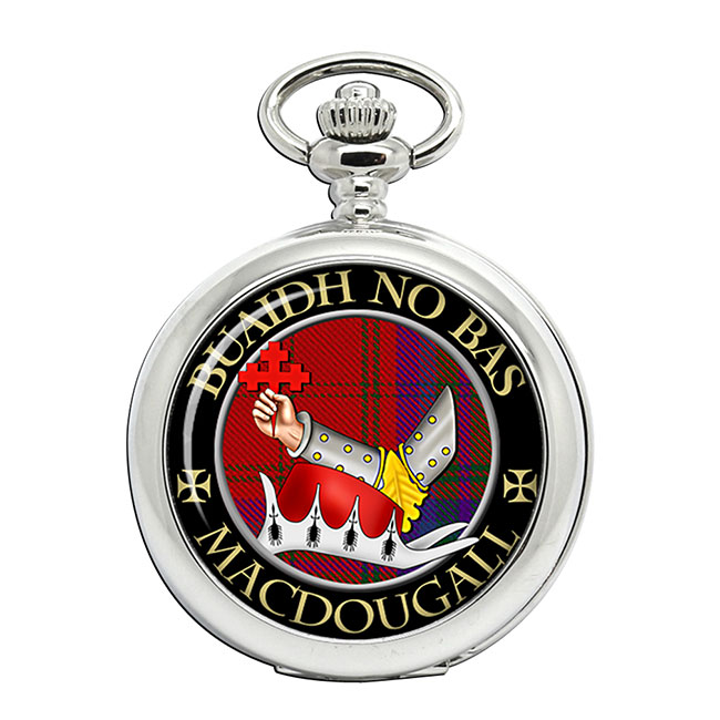 MacDougall Scottish Clan Crest Pocket Watch