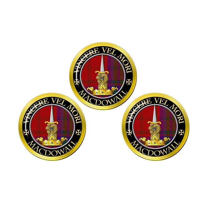 Macdowall Scottish Clan Crest Golf Ball Markers