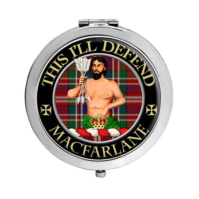 Macfarlane Scottish Clan Crest Compact Mirror