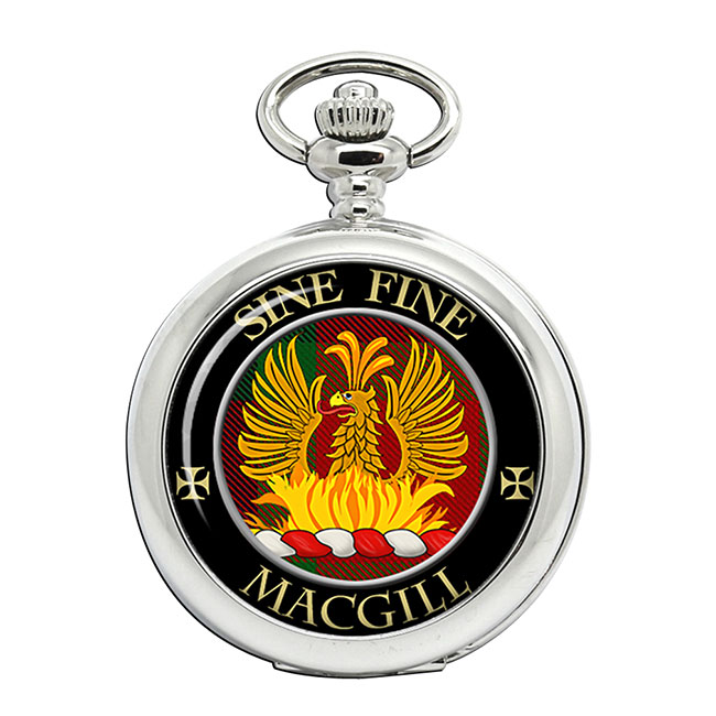 MacGill Scottish Clan Crest Pocket Watch