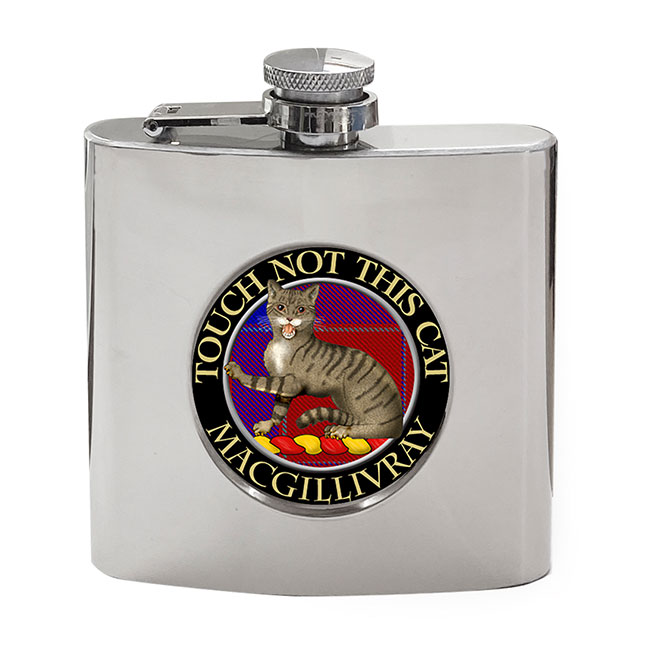 Macgillivray Scottish Clan Crest Hip Flask